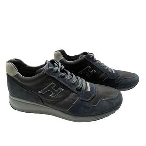 Hogan Men’s Grey and Brown leather Sneakers